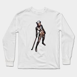 Bubble Head Nurse from Silent Hill 2 | Survival Horror Game Long Sleeve T-Shirt